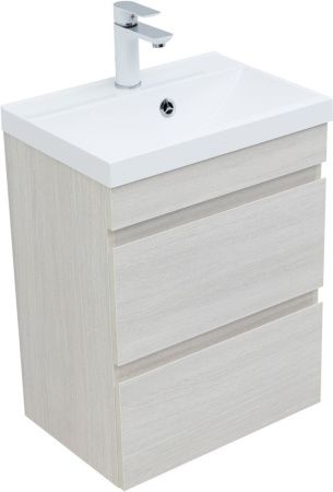 Тумба под раковину Aquanet Нота NEW 00334202 50х30 подвесная цвет бежевый