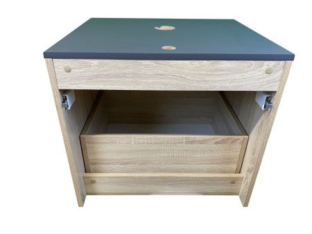 Тумба с раковиной Sintesi STL.W7017_SIN-LVB-APP-409 60х60 подвесная цвет бежевый