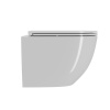 Унитаз подвесной Sintesi SIN-TS-EVI-152 белый безободковый с сиденьем микролифт душевой смыв