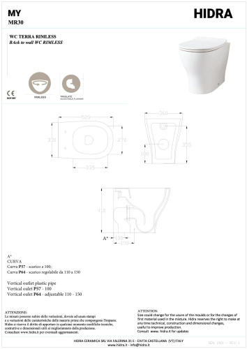Чаша унитаза напольная Hidra My MR30/001 цвет белый глянцевый без бачка без сиденья безободковый - фото 2