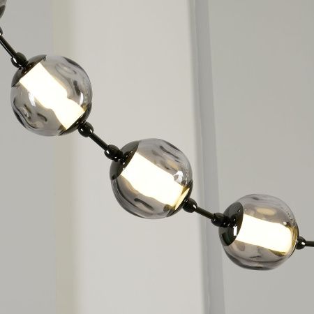 Светильник подвесной Delight Collection OD2437A-16 pearl black/smoke