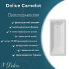 Ванна чугунная Delice Camelot DLR230616-AS 180х80 пристенная прямоугольная без ножек с антискользящим покрытием