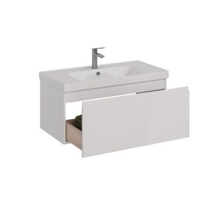 Тумба под раковину LeMark Veon Mini LM02VM90T 90х40 подвесная цвет белый