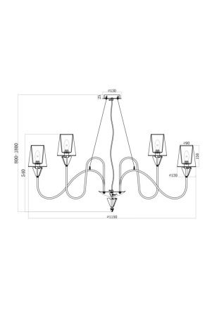Люстра подвесная Maytoni Florero MOD078PL-12CH