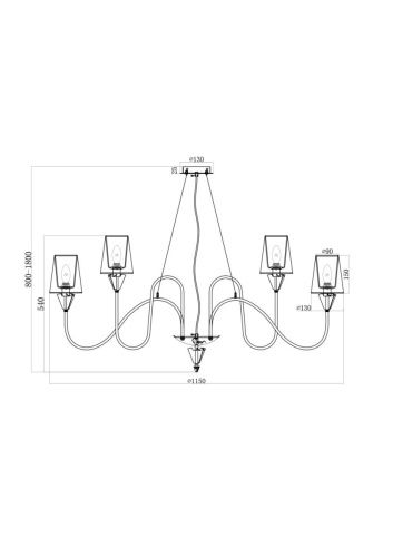 Люстра Maytoni Florero MOD078PL-12CH - фото 4
