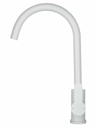 Смеситель для кухни Wonzon & Woghand WW-AE4554-MW на мойку белый