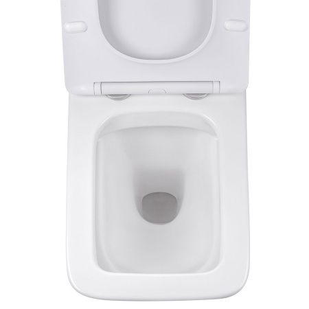 Унитаз подвесной Vincea Q-Line VT1-12 белый с сиденьем микролифт безободковый душевой смыв