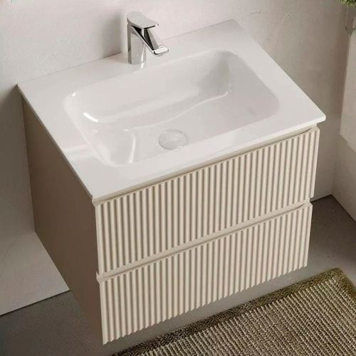 Тумба под раковину Sancos SNOB R SNR60CE 60х40 подвесная цвет бежевый - фото 2