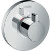 Смеситель для душа Hansgrohe Ecostat 15741000 встраиваемый в стену хром (внешняя часть) с термостатом