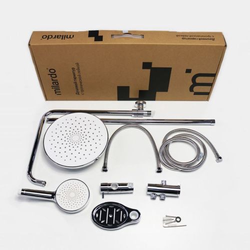 Душевая стойка Milardo Ideal Spa ILSSB3FM76 настенная цвет хром - фото 5