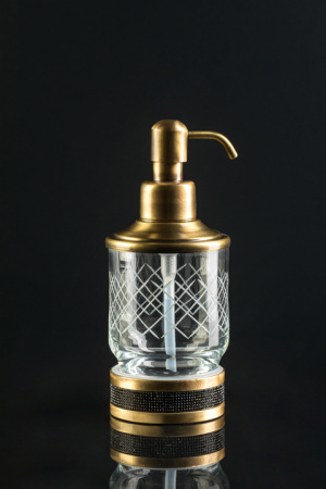 Дозатор жидкого мыла Boheme Royal Cristal 10929-ROYALE-G-B