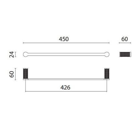 Полотенцедержатель Oasis Defile 0AGD005CR