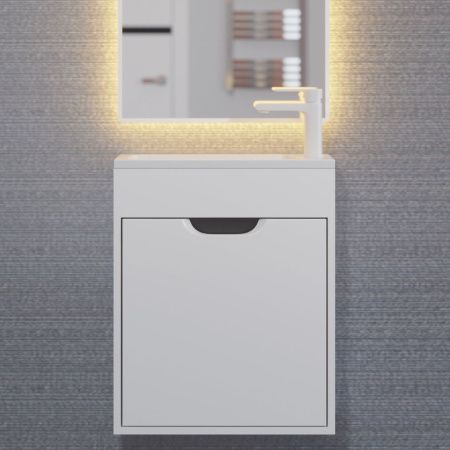 Тумба под раковину Uperwood Modul 2930205359 50х20 подвесная цвет белый