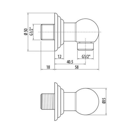 Шланговое подключение Gattoni Programma Doccia PRARE11V0