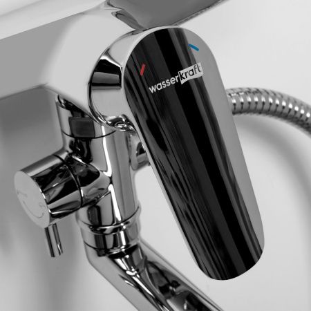 Смеситель для ванны и душа Wasserkraft Vils 5600 5602L настенный хром