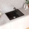 Кухонная мойка Maretti KT650-BL 65х50 цвет черный поверхность матовая