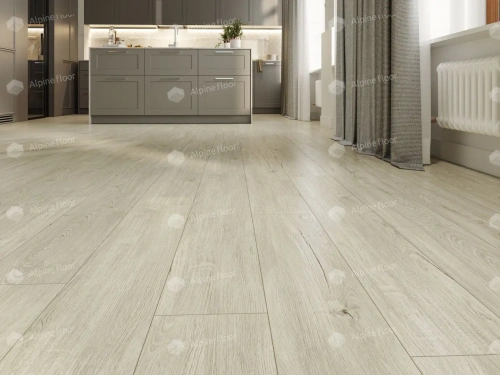 Кварцвиниловый ламинат Alpine Floor Sequoia ECO 6-8 LVT Секвойя Снежная толщина 0.32 см 43 класс 1219,2х184,15 - фото 3
