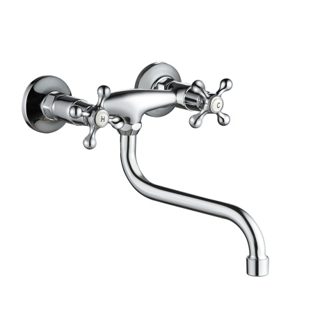 Смеситель для кухни WesnaArt Rassvet RAS02-190 настенный хром