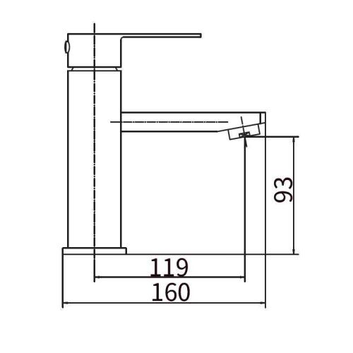 Смеситель Fashun A51102-7 на раковину черный - фото 3