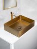 Раковина из нержавеющей стали AltroBagno Accordo AltroBagnoAccordo001009OrSp 50х40 накладная цвет золото