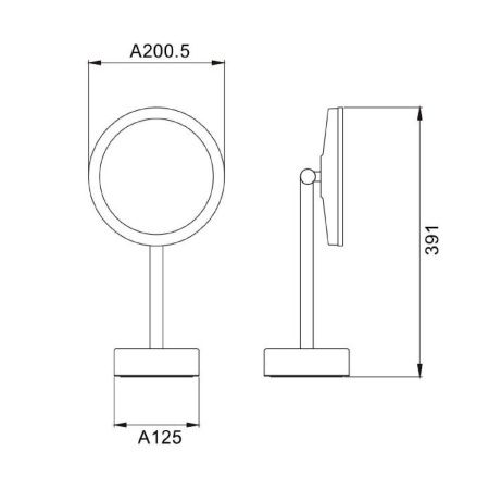 Косметическое зеркало Java S-M551LB