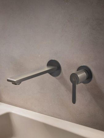 Смеситель для раковины AltroBagno Unione AltroBagnoUnione010507GM встраиваемый в стену оружейная сталь