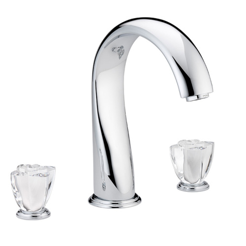 Смеситель THG Ptale de cristal clair U6A-A02-25SG на борт ванны хром - фото 2