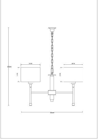 Люстра подвесная Arte Lamp JAMIE (ДЖАМИЕ) A4090LM-5BK