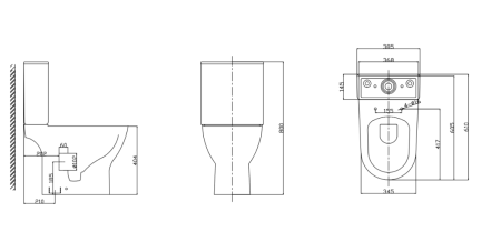 Унитаз напольный с бачком Taliente Arte Vortex 3 AR33043 белый с сиденьем безободковый смыв торнадо
