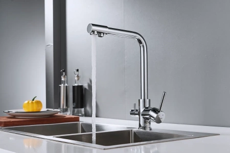 Смеситель для кухни Shevanik S328 на мойку хром