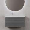 Тумба под раковину Sancos FOLK FL100LGS 100х40 подвесная цвет серый