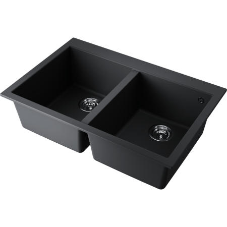 Кухонная мойка Omoikiri Bosen 80-2 4993836 80х53 цвет черный