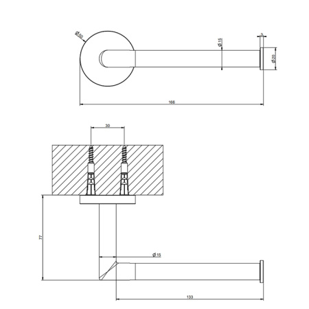 Бумагодержатель Gessi Tondo 63655#030