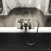 Смеситель Gessi Venti20 65115#299 на борт ванны черный