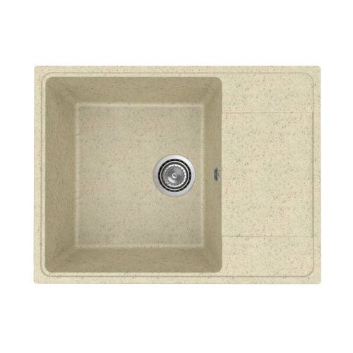 Кухонная мойка Practik PR-M-650-002 65х50 цвет бежевый поверхность глянцевая - фото 2