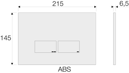 Клавиша смыва механическая Valsir P3 VS0869235 цвет хром