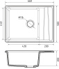 Кухонная мойка Granfest Level LV-660L терракот 66х50 цвет коричневый поверхность матовая