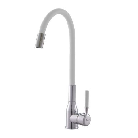 Смеситель для кухни Plstart PG54022B23 на мойку белый/хром