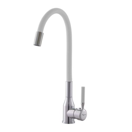 Смеситель для кухни Plstart PG54022B23 на мойку белый/хром - фото 2