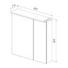 Зеркало-шкаф LeMark Zenon LM80ZS-Z 80х80 подвесной