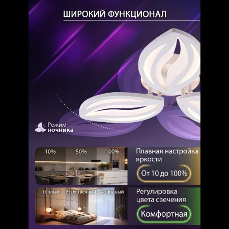 Люстра потолочная Natali Kovaltseva Sm (См) LED LAMPS 81456
