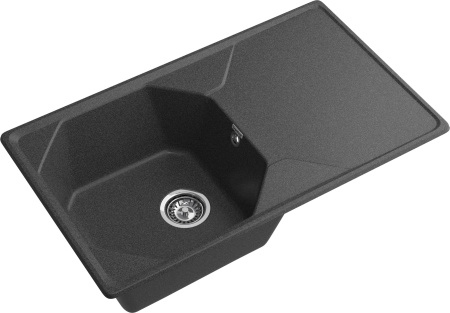 Кухонная мойка Granfest Unique U-840L графит 84х50 цвет графит поверхность матовая