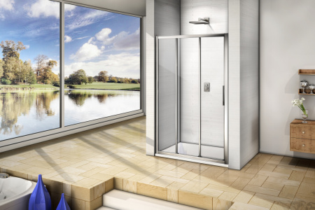 Душевая перегородка Good Door ORION ОР00027 110х185 стекло прозрачное профиль хром глянцевый