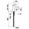 Смеситель Laufen VAL HF901702100000 на раковину хром