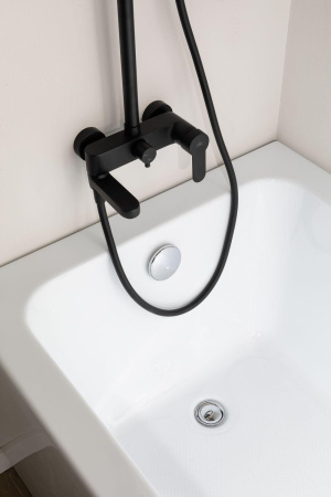 Душевая стойка Paffoni Blu ZCOL632NO настенная цвет черный