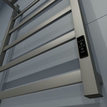 Полотенцесушитель электрический Маргроид 8110p профильный 8110p-8050-1083-7024 55х80 серый