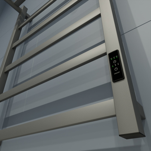 Полотенцесушитель Маргроид 8110p профильный 8110p-8050-1083-7024 53х81 электрический графитовый серый - фото 4