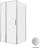 Душевой уголок Allen Brau Priority 3.31029.BA + 3.31047.BA 100х100 стекло прозрачное профиль серебро без поддона