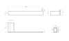 Полотенцедержатель Cezares STYLUS STYLUS-TH02-01