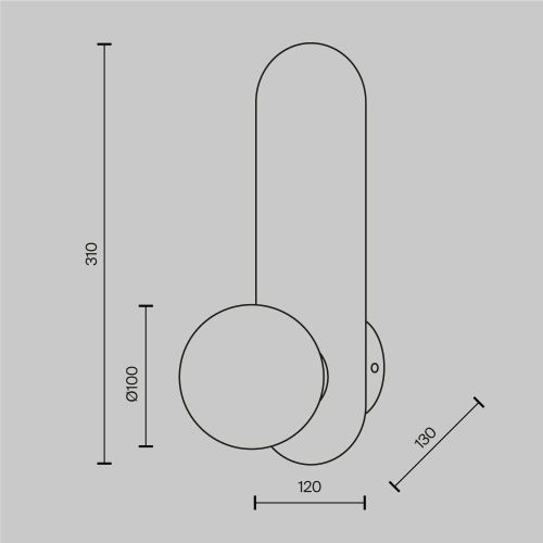 Бра Maytoni Bao MOD419WL-01B - фото 3